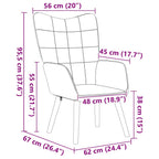 sillón Beige 62 x 67 x 95,5 cm Tela Sherpa