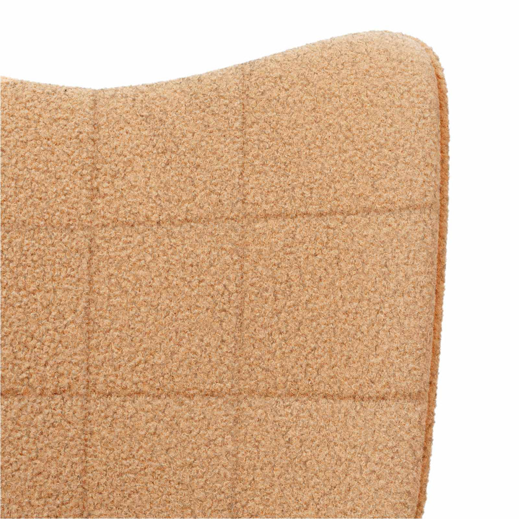 Mecedora Beige Tela Sherpa
