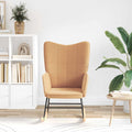 Mecedora Beige Tela Sherpa