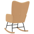 Mecedora Beige Tela Sherpa