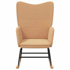 Mecedora Beige Tela Sherpa