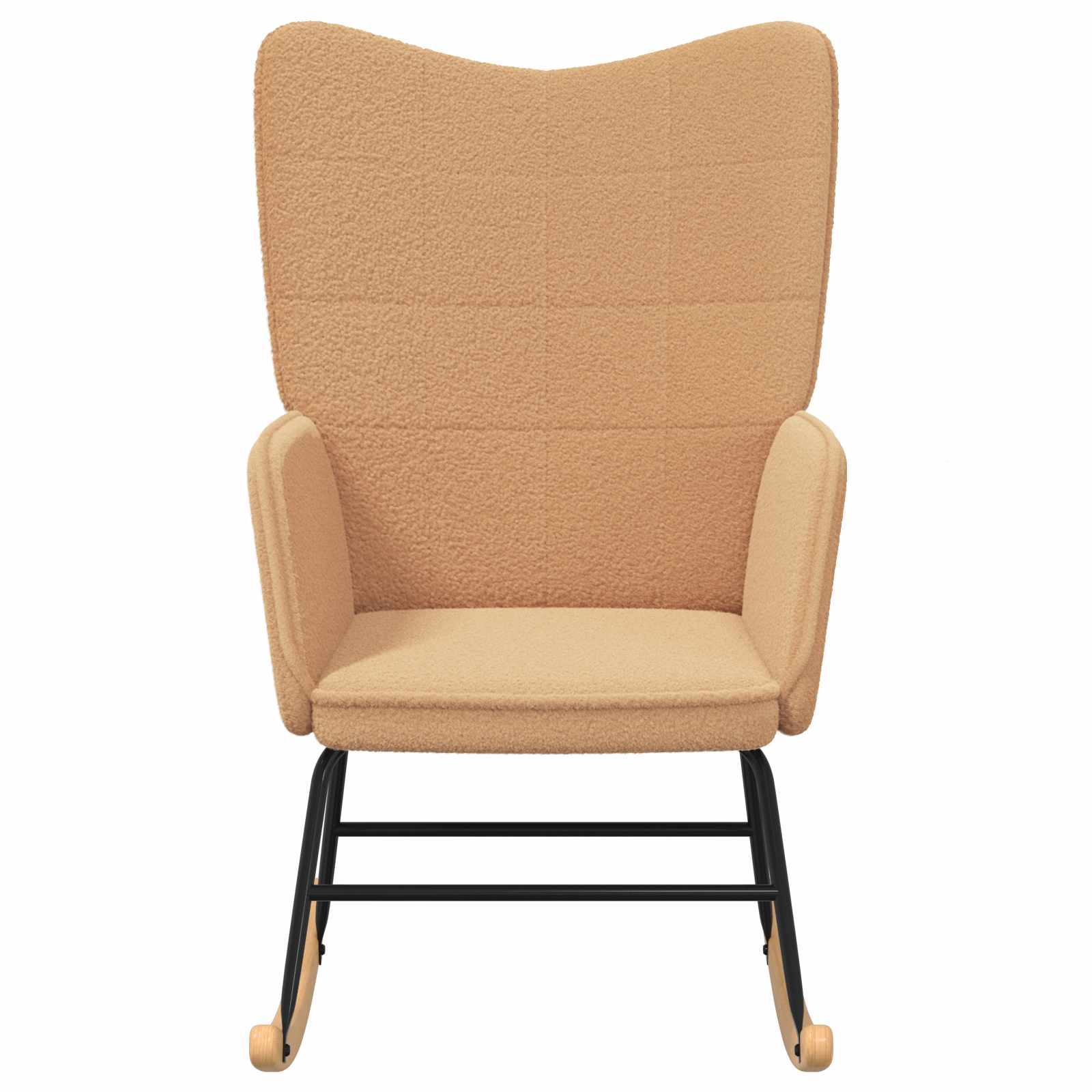 Mecedora Beige Tela Sherpa