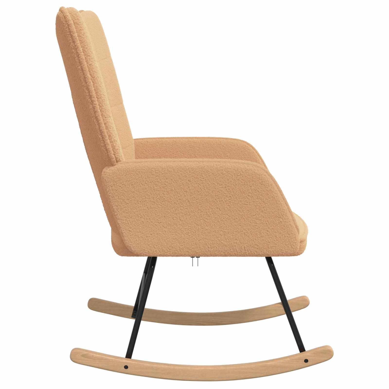 Mecedora Beige Tela Sherpa