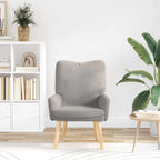 sillón Crema 63 x 67 x 94 cm Tela de Oveja y Contrachapado
