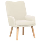 sillón Crema 63 x 67 x 94 cm Tela de Oveja y Contrachapado