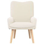 sillón Crema 63 x 67 x 94 cm Tela de Oveja y Contrachapado