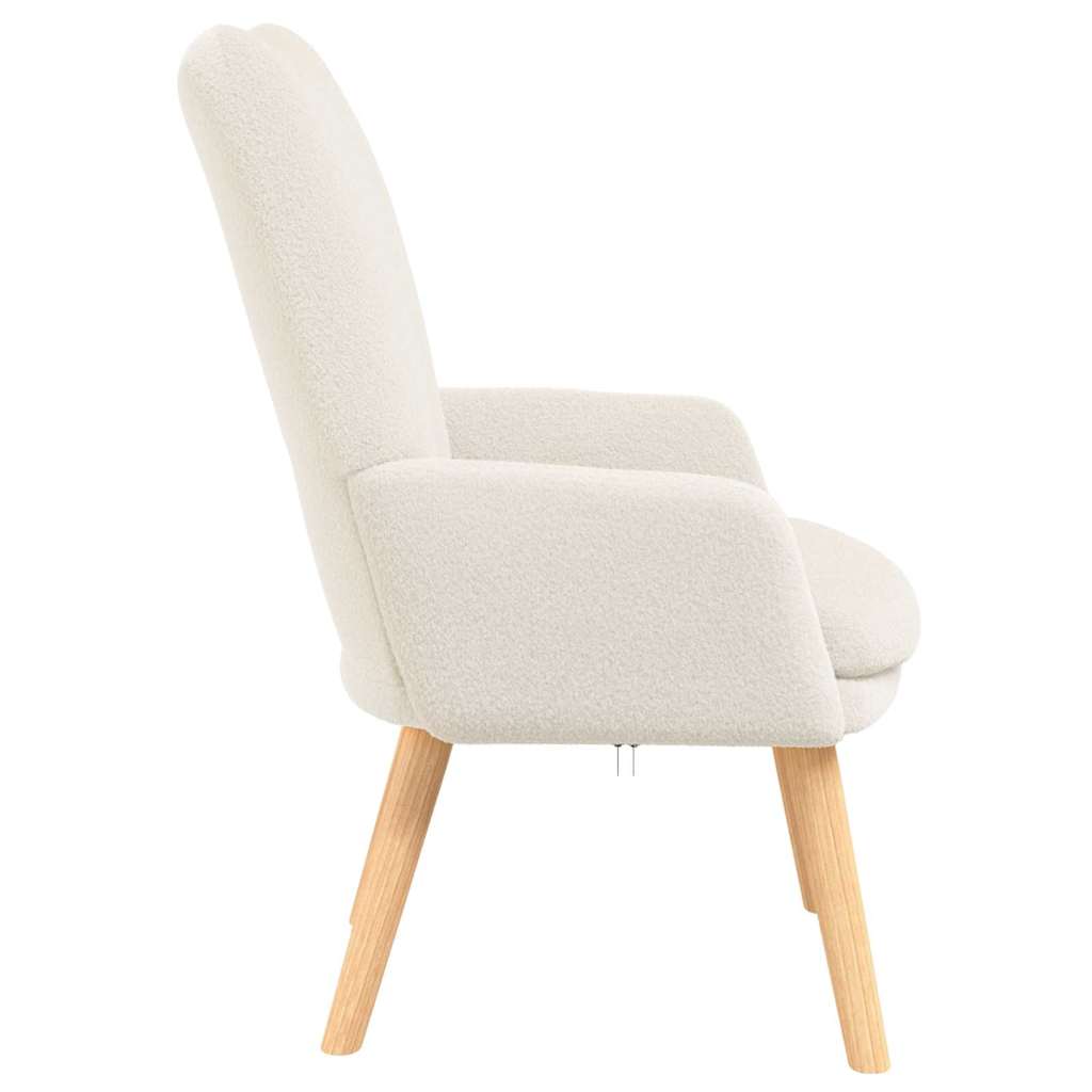 sillón Crema 63 x 67 x 94 cm Tela de Oveja y Contrachapado