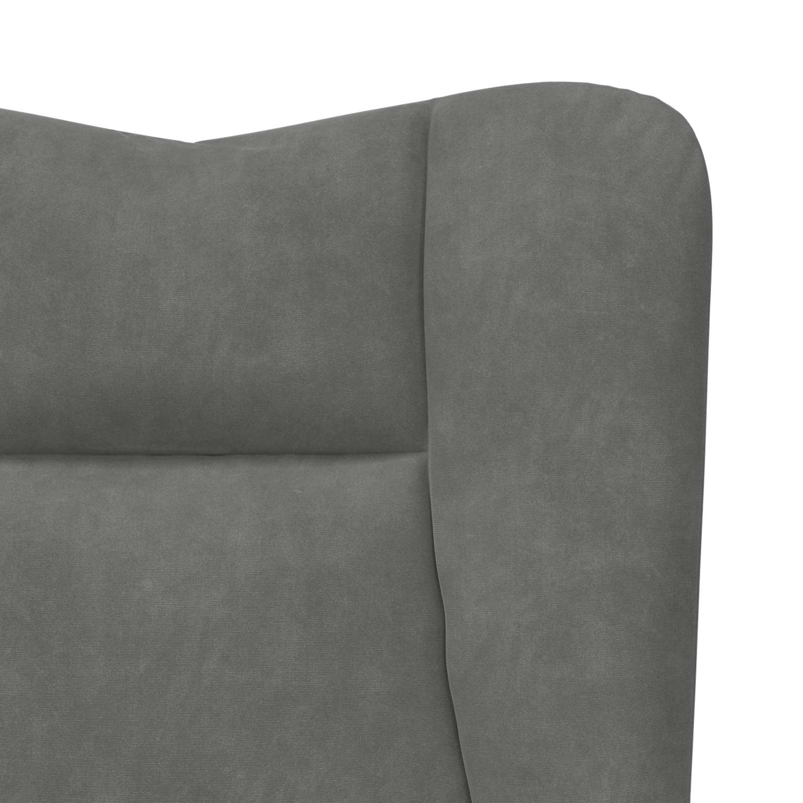 sillón Gris oscuro 63 x 67 x 94 cm Terciopelo