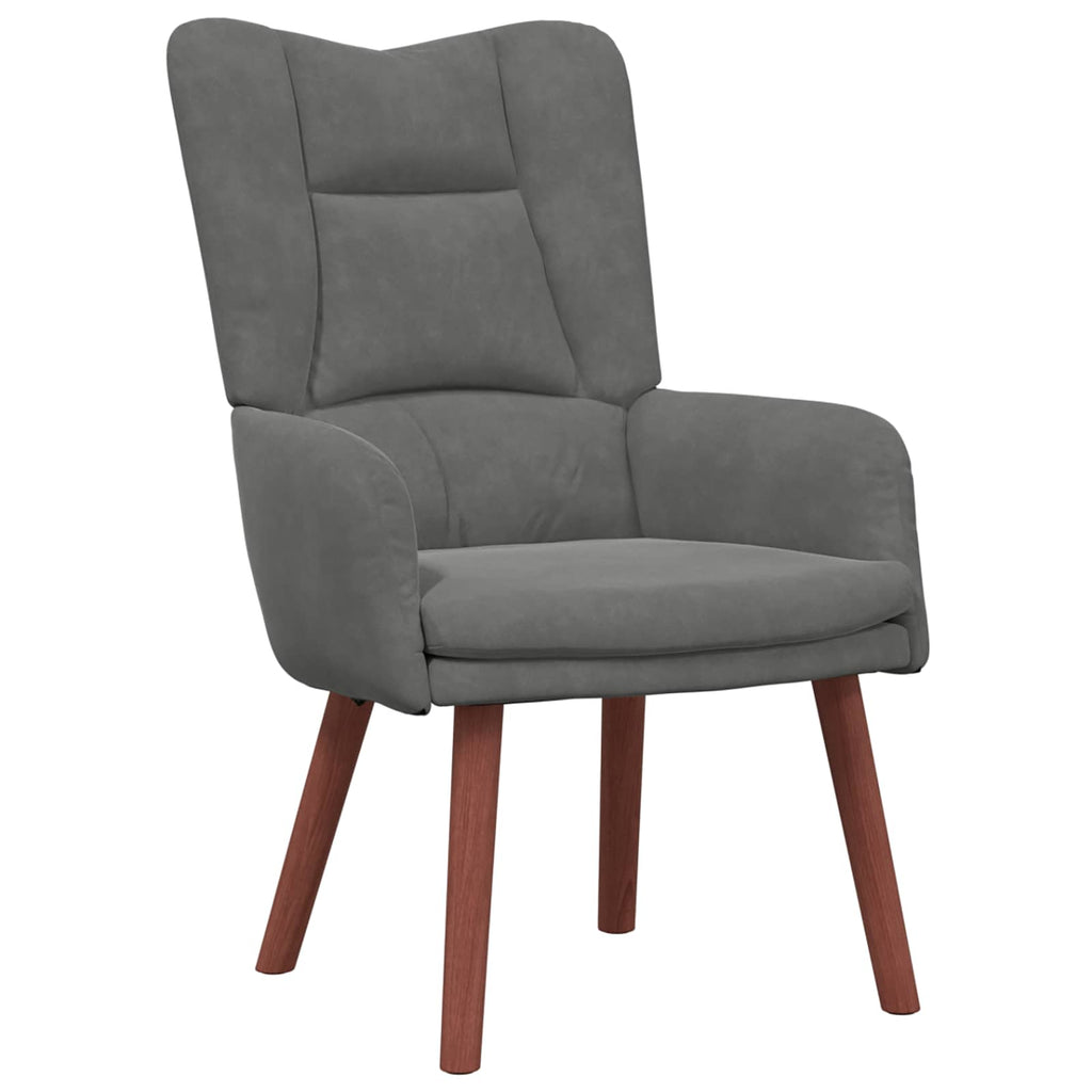sillón Gris oscuro 63 x 67 x 94 cm Terciopelo