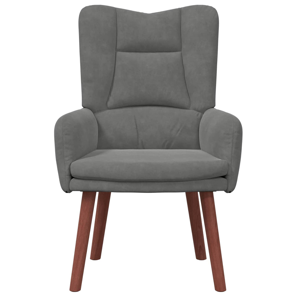 sillón Gris oscuro 63 x 67 x 94 cm Terciopelo