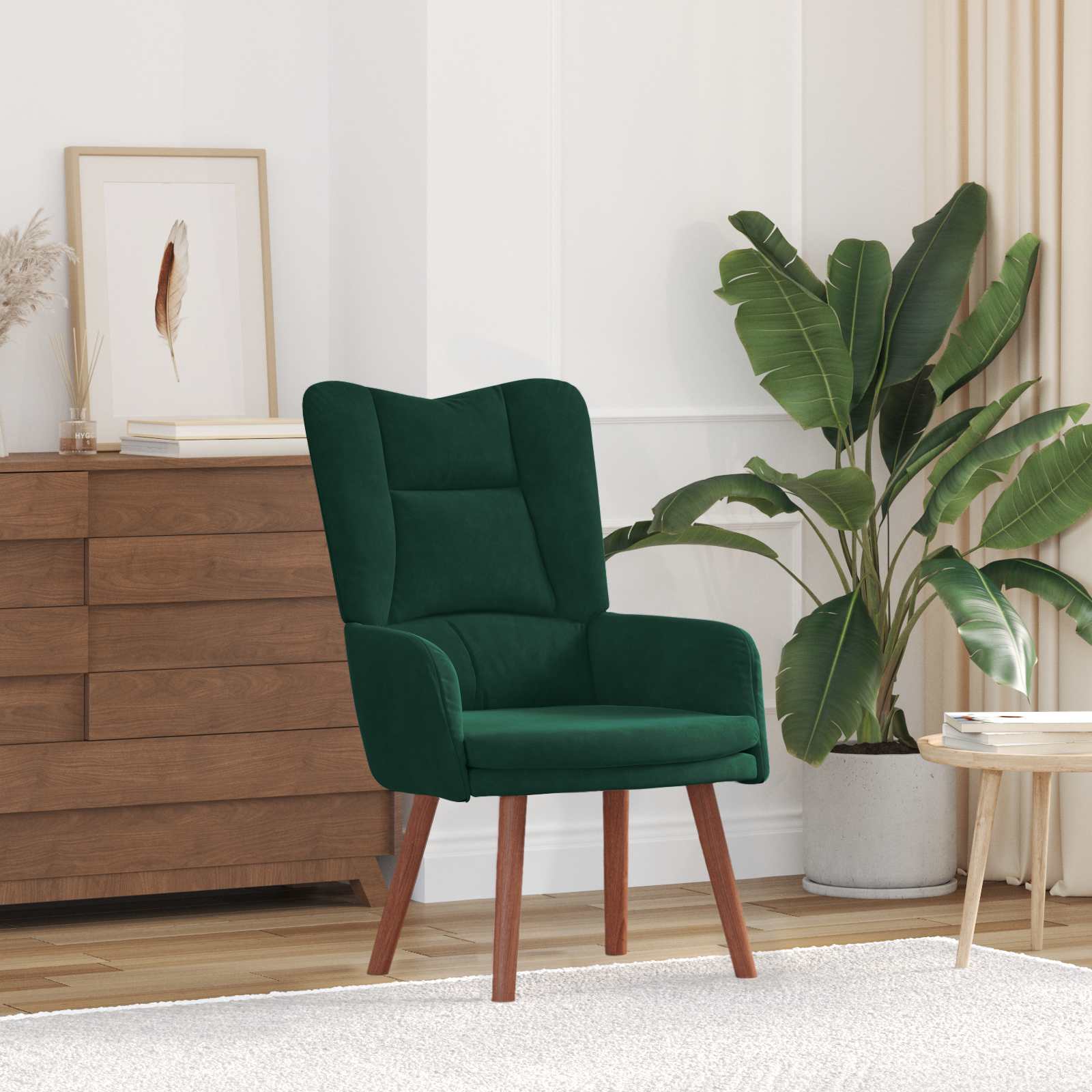 sillón Verde oscuro 63 x 67 x 94 cm Terciopelo