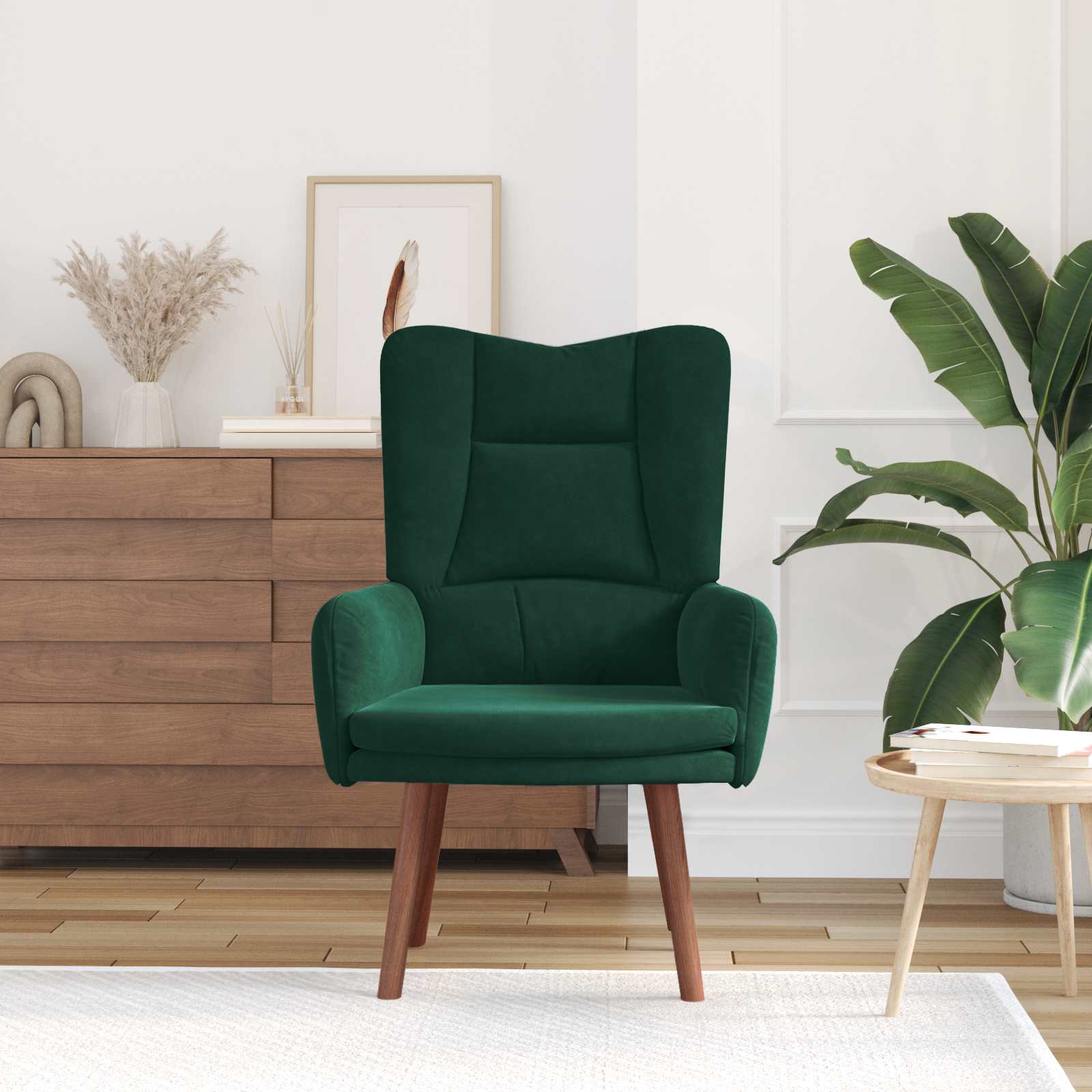 sillón Verde oscuro 63 x 67 x 94 cm Terciopelo