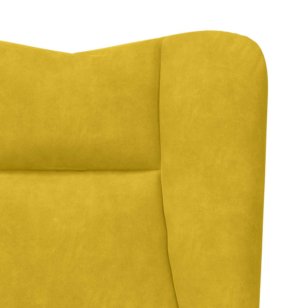 sillón Amarillo 63 x 67 x 94 cm Terciopelo
