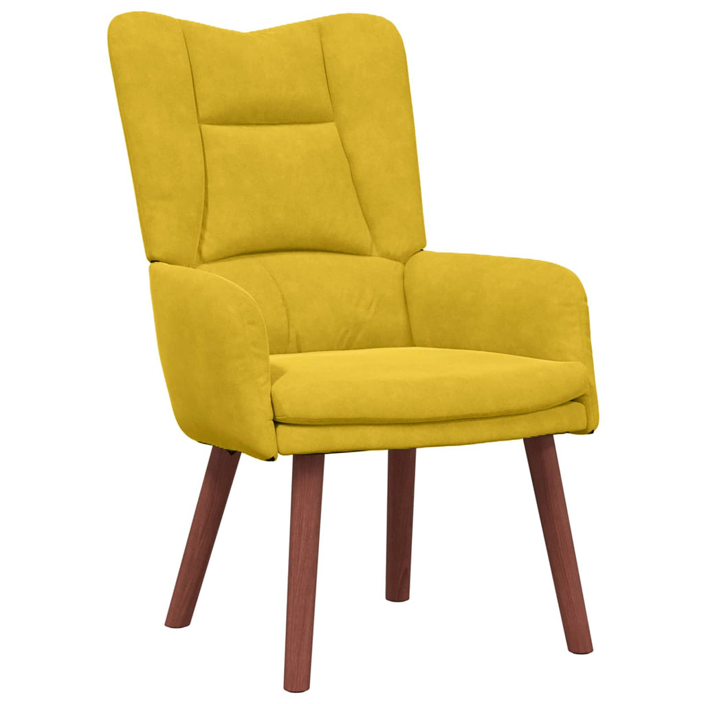 sillón Amarillo 63 x 67 x 94 cm Terciopelo