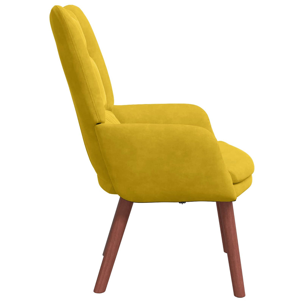 sillón Amarillo 63 x 67 x 94 cm Terciopelo