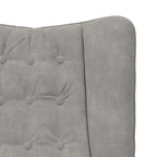 sillón Gris Claro 63 x 67 x 94 cm Terciopelo