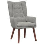sillón Gris Claro 63 x 67 x 94 cm Terciopelo