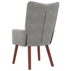 sillón Gris Claro 63 x 67 x 94 cm Terciopelo