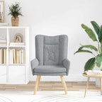sillón Gris Claro 63 x 67 x 94 cm Tela y contrachapado