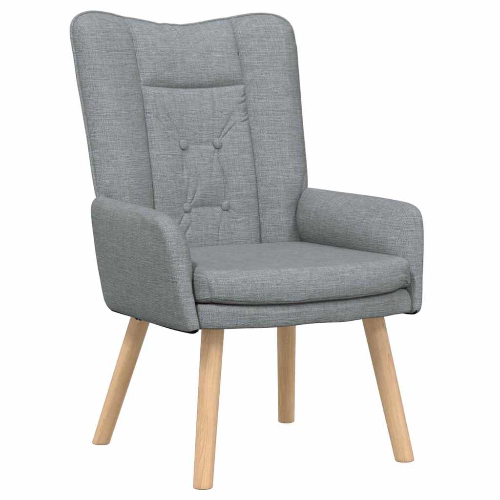 sillón Gris Claro 63 x 67 x 94 cm Tela y contrachapado