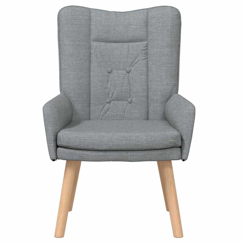 sillón Gris Claro 63 x 67 x 94 cm Tela y contrachapado