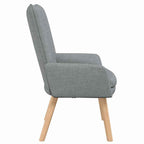 sillón Gris Claro 63 x 67 x 94 cm Tela y contrachapado