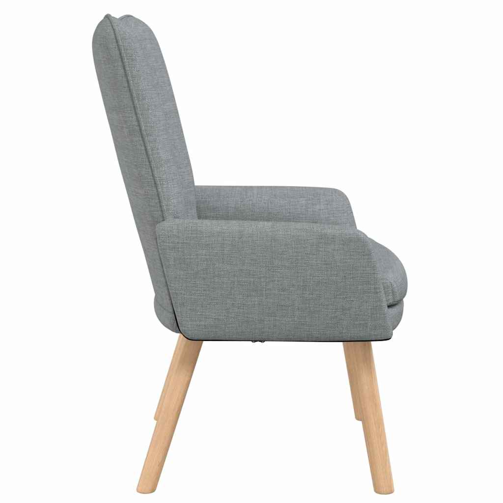 sillón Gris Claro 63 x 67 x 94 cm Tela y contrachapado