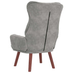 sillón Gris Claro 69 x 74 x 93 cm Terciopelo