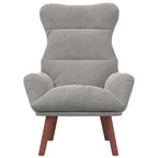 sillón Gris Claro 69 x 74 x 93 cm Terciopelo