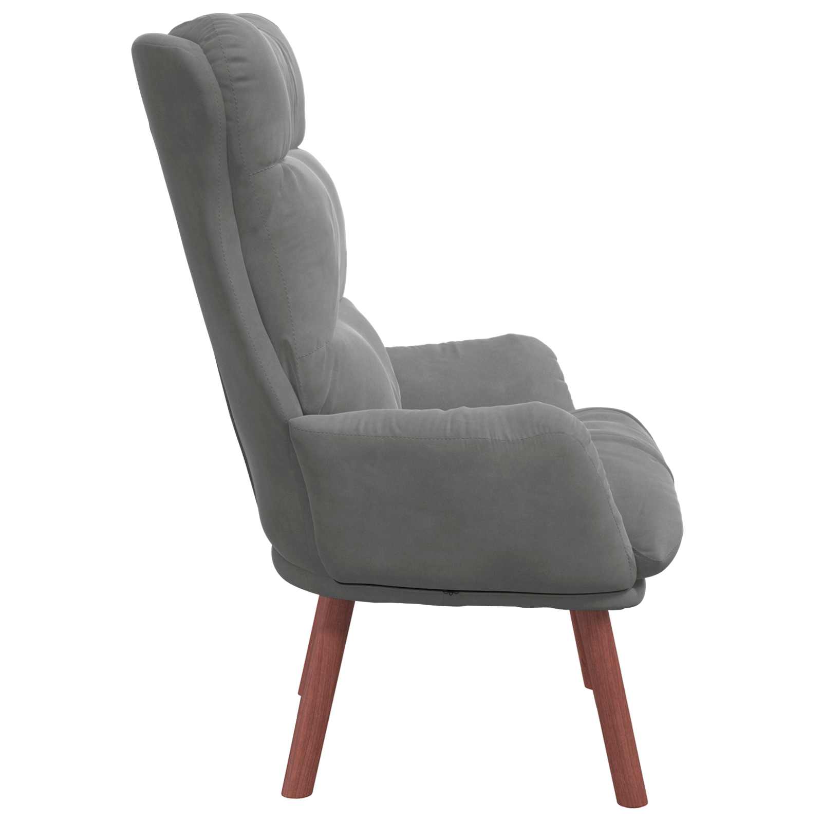 sillón Gris oscuro 69 x 74 x 93 cm Terciopelo
