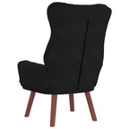 sillón Negro 69 x 74 x 93 cm Terciopelo