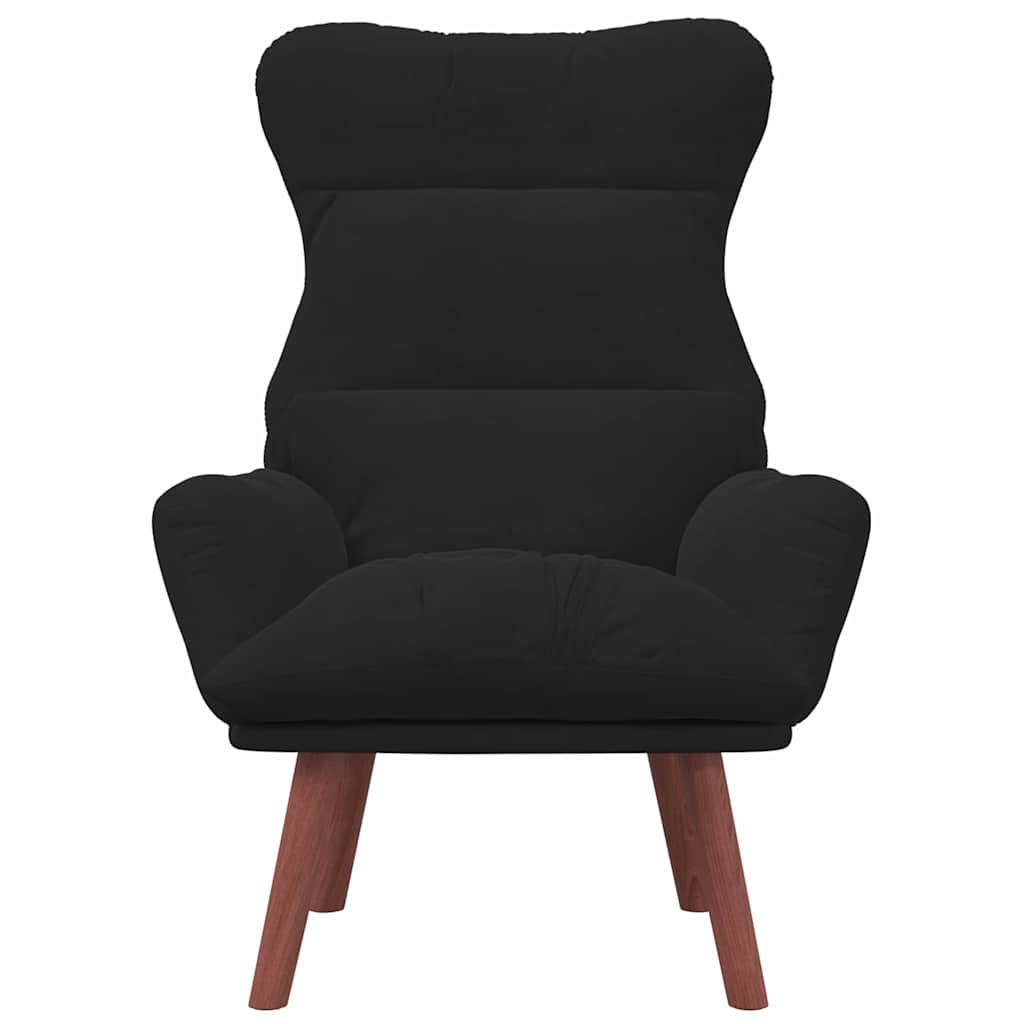 sillón Negro 69 x 74 x 93 cm Terciopelo