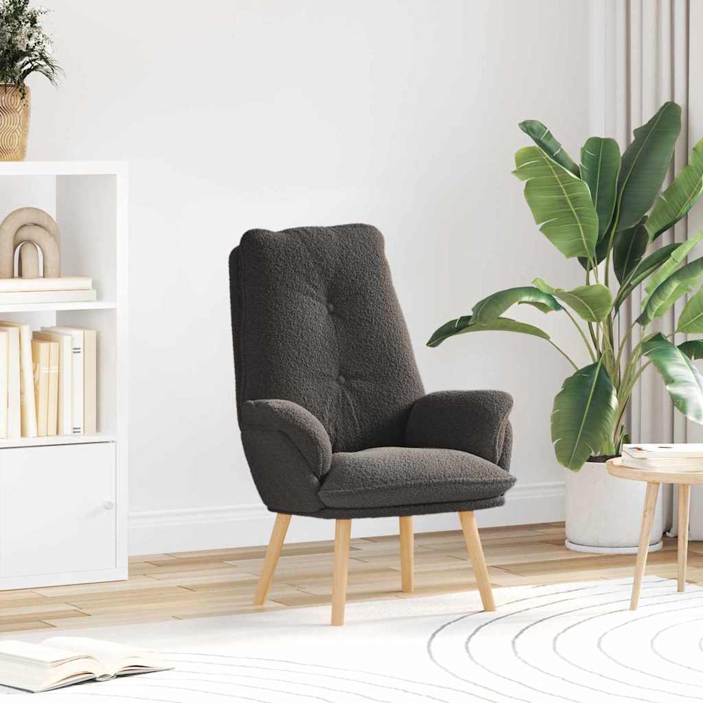 Poltrona Bege 69 x 74 x 93 cm Tecido Sherpa