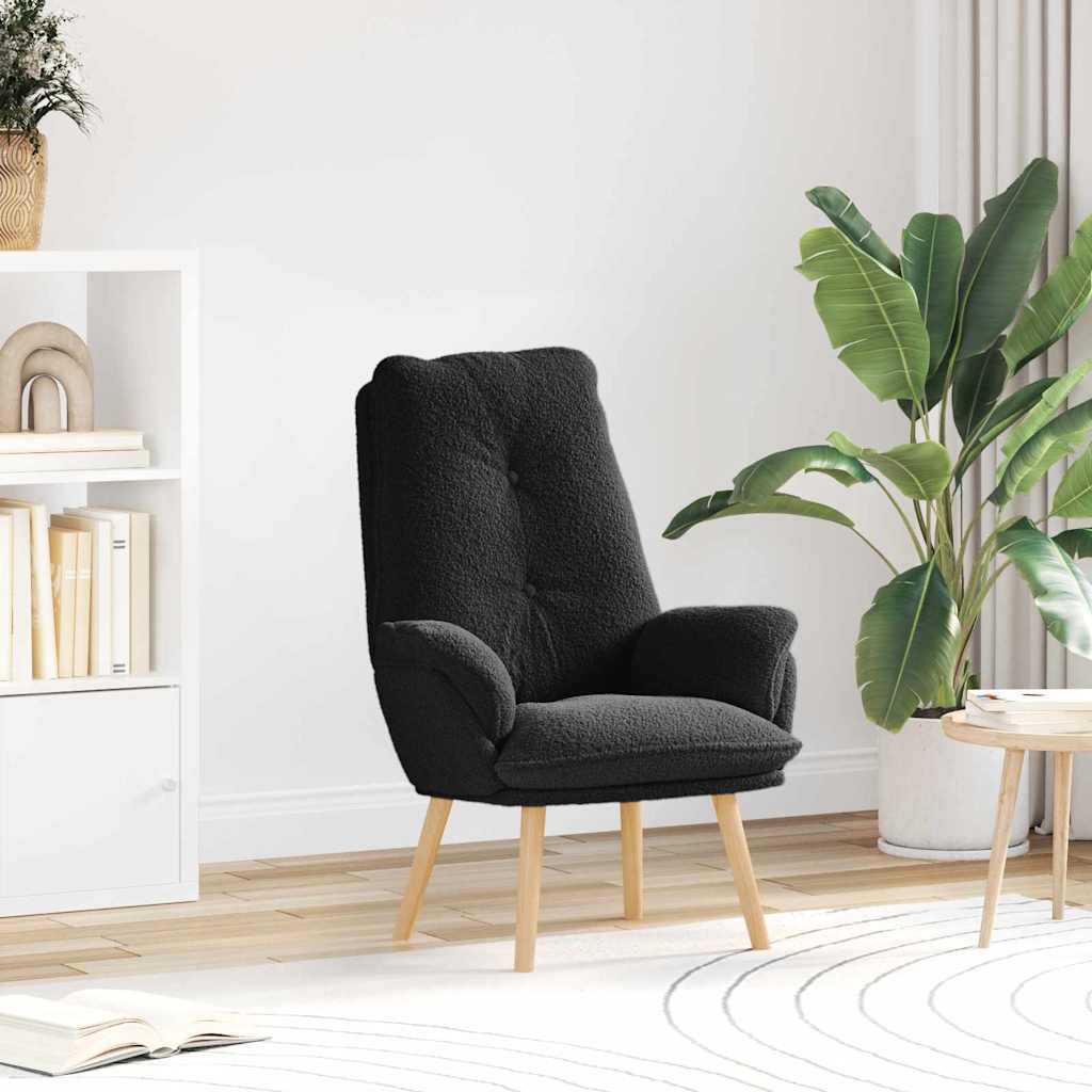 Poltrona Bege 69 x 74 x 93 cm Tecido Sherpa