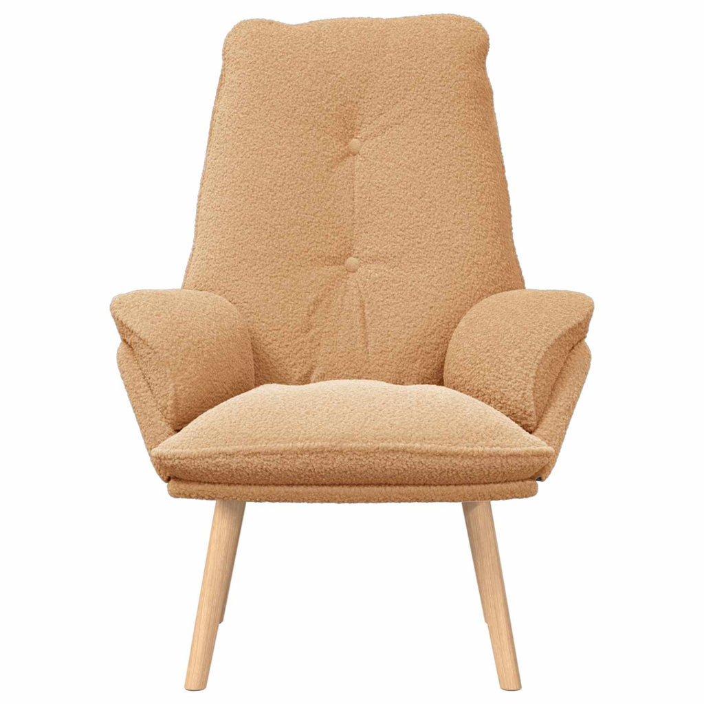 sillón Beige 69 x 74 x 93 cm Tela Sherpa