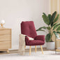 Armchair Cream 69 x 74 x 93 cm Fabric and plywood