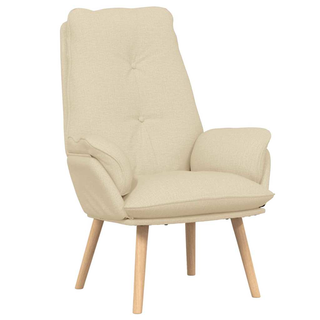 sillón Crema 69 x 74 x 93 cm Tela y contrachapado