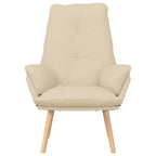 sillón Crema 69 x 74 x 93 cm Tela y contrachapado