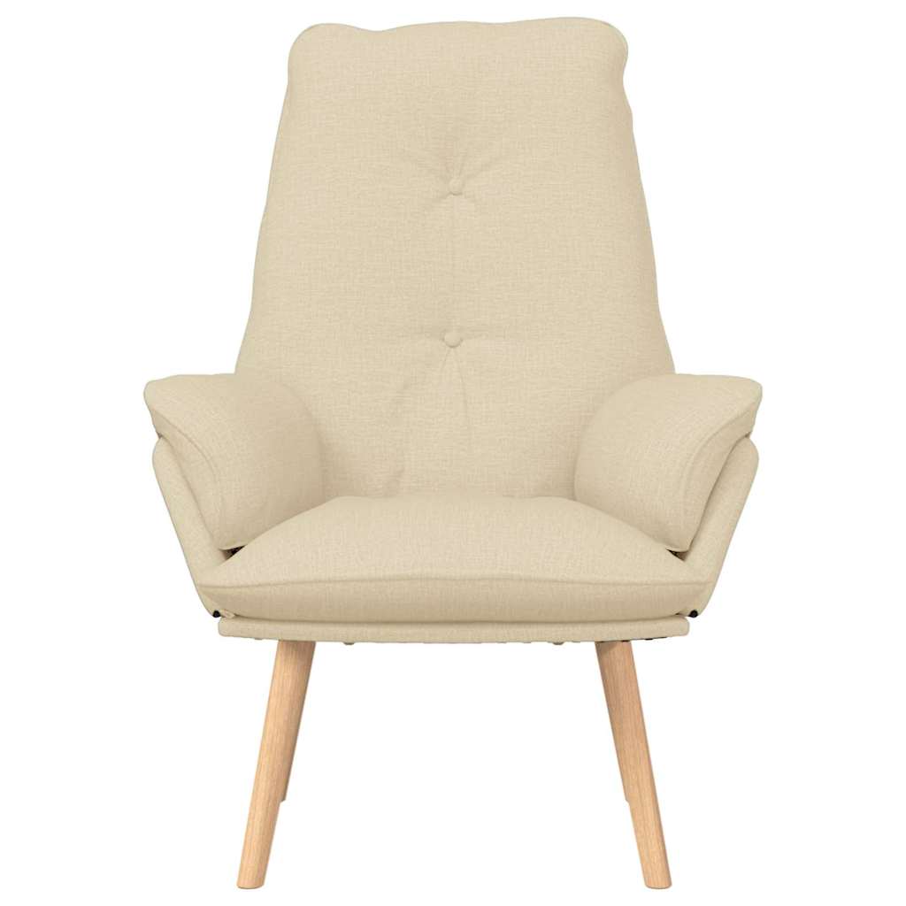 sillón Crema 69 x 74 x 93 cm Tela y contrachapado