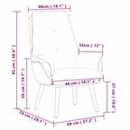 sillón Crema 69 x 74 x 93 cm Tela y contrachapado