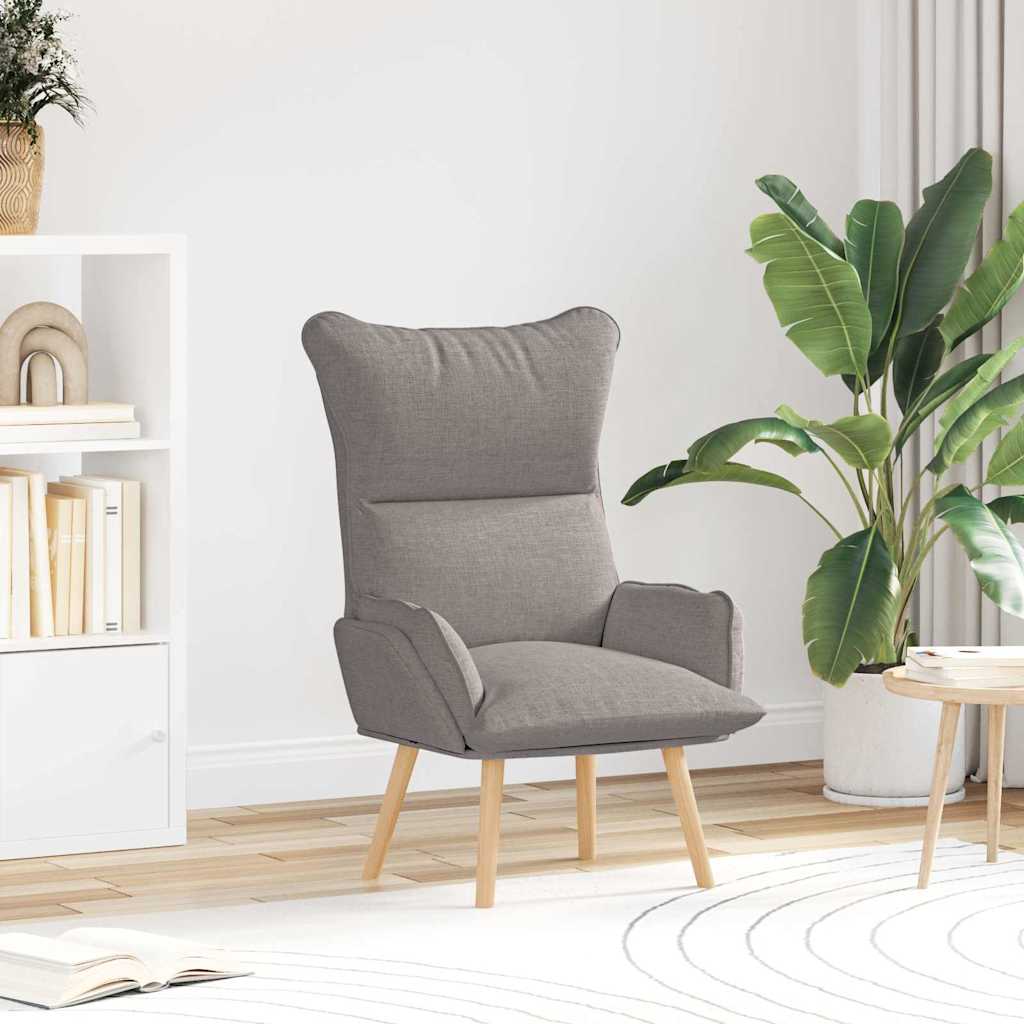 Poltrona Creme 69 x 74 x 93 cm Tecido e contraplacado