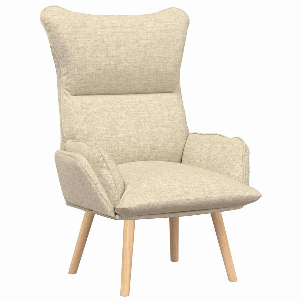 sillón Crema 69 x 74 x 93 cm Tela y contrachapado