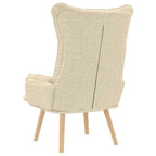 sillón Crema 69 x 74 x 93 cm Tela y contrachapado