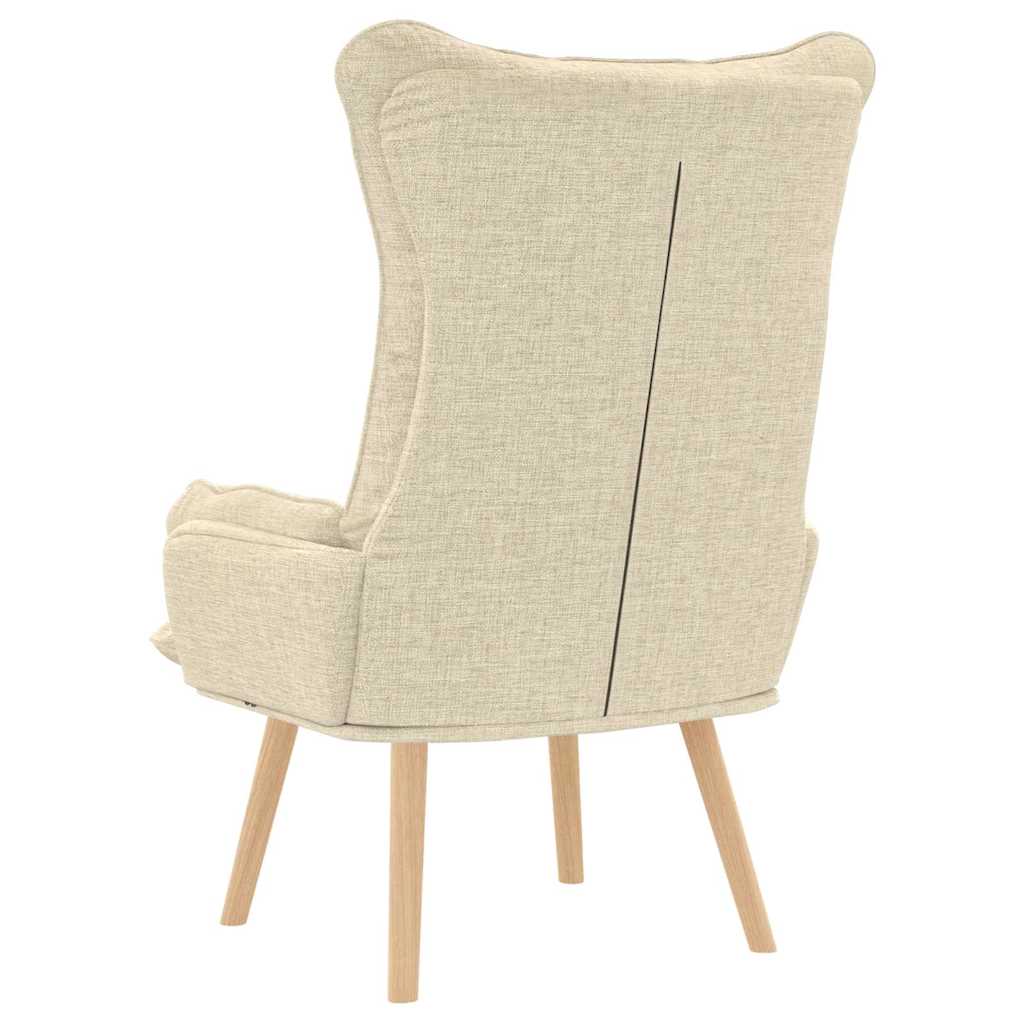 sillón Crema 69 x 74 x 93 cm Tela y contrachapado