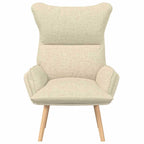 sillón Crema 69 x 74 x 93 cm Tela y contrachapado