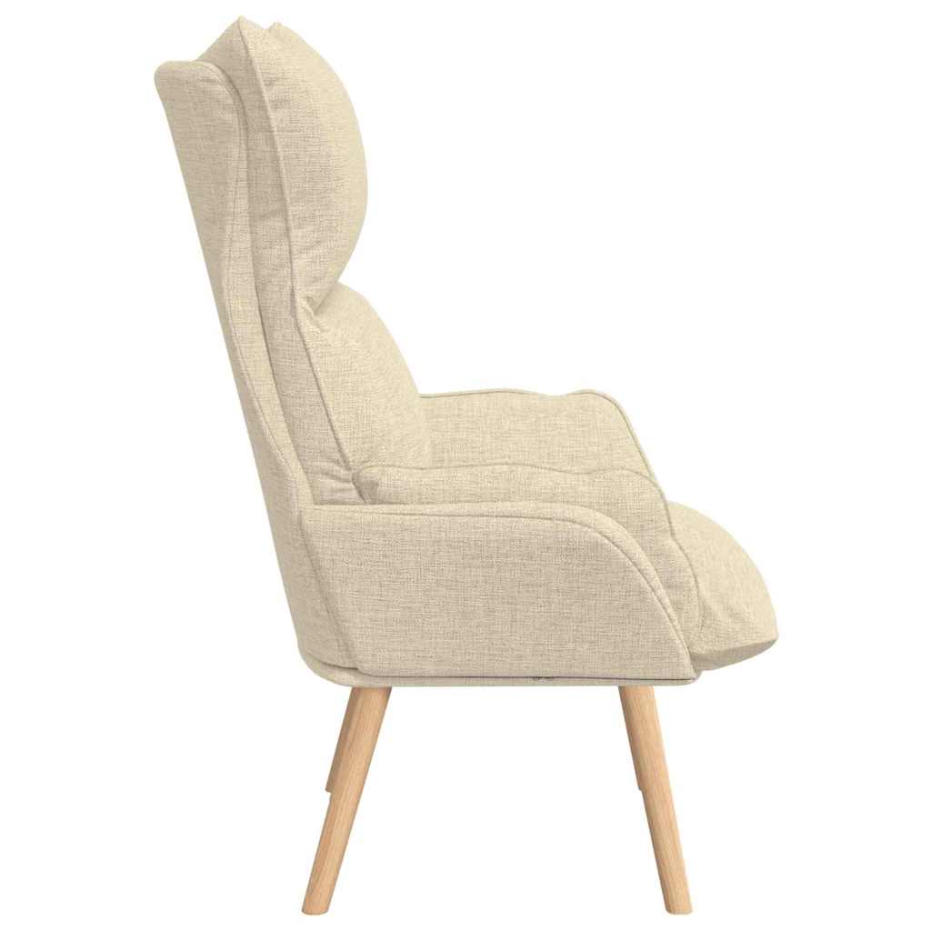 sillón Crema 69 x 74 x 93 cm Tela y contrachapado
