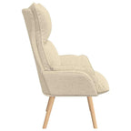 sillón Crema 69 x 74 x 93 cm Tela y contrachapado