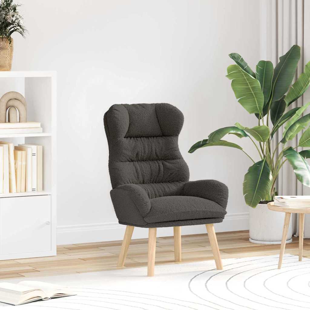 Poltrona Bege 69 x 74 x 93 cm Tecido Sherpa