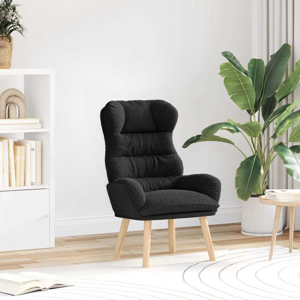 Poltrona Bege 69 x 74 x 93 cm Tecido Sherpa