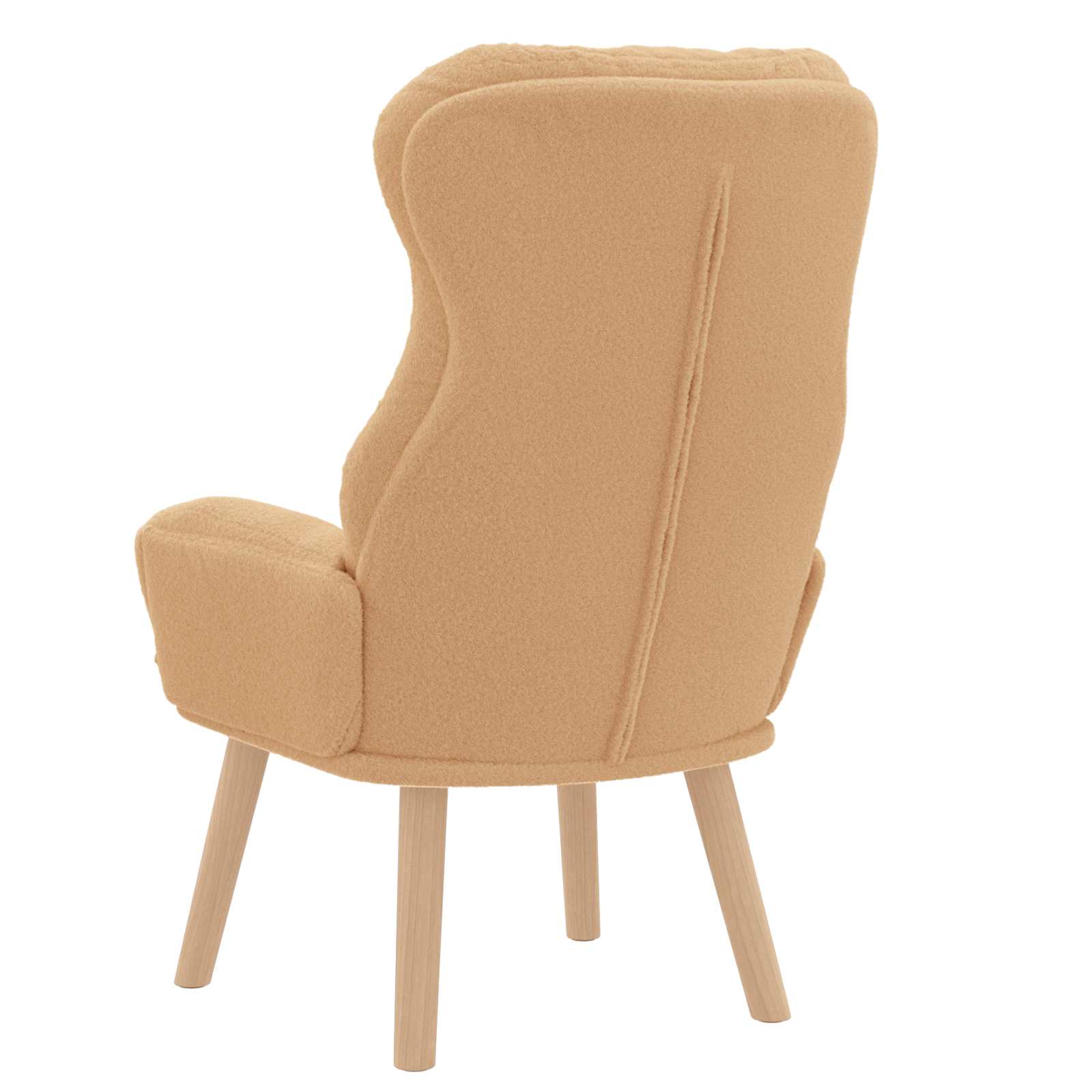 sillón Beige 69 x 74 x 93 cm Tela Sherpa